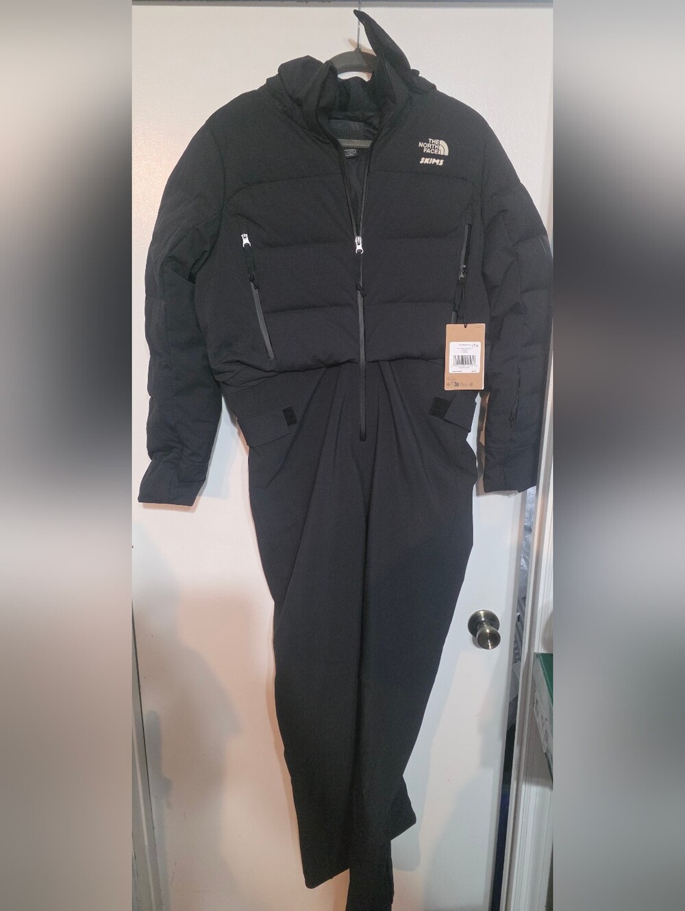 The North Face X Skims Off the Clock One-Piece Snowsuit Onyx Women Size XL NWT
